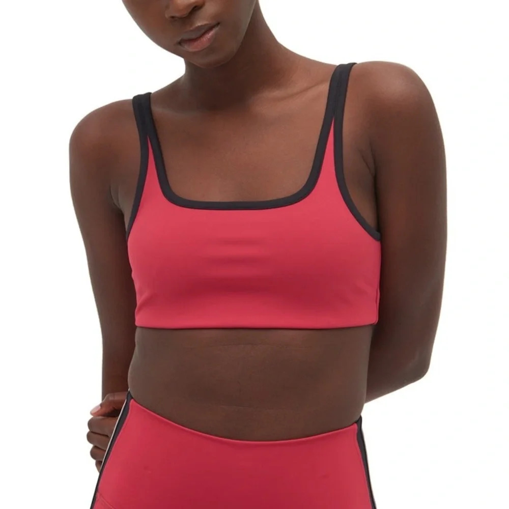 NWT Splits59 Cait Recycled Techflex Bra - Lychee/Black XS